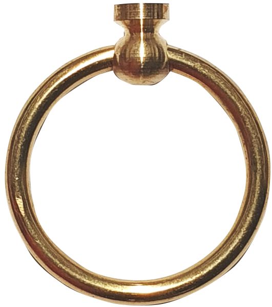 Möbelring, Ringbeschlag, 41mm, aus Messing, roh, antik, alt, Altmessing Bild 2