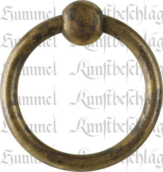 Ring sehr groß, 57mm, Messing patiniert, antik, alt, Altmessing