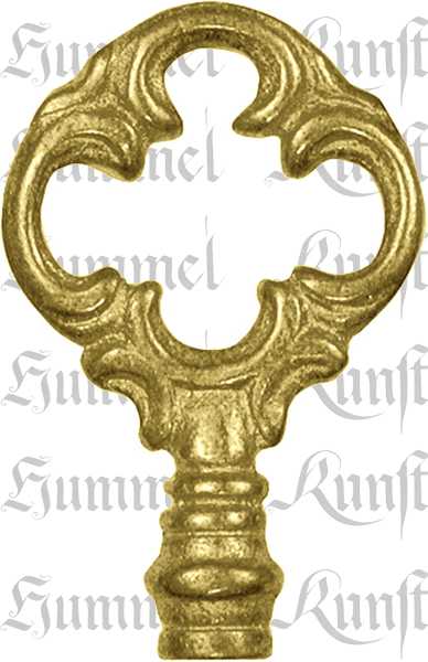 Reide, Schlüsselreide antik, Messing roh, historisch, für antiken Schlüssel, Einzelstück, nur noch 1 x verfügbar, Auslaufmodell