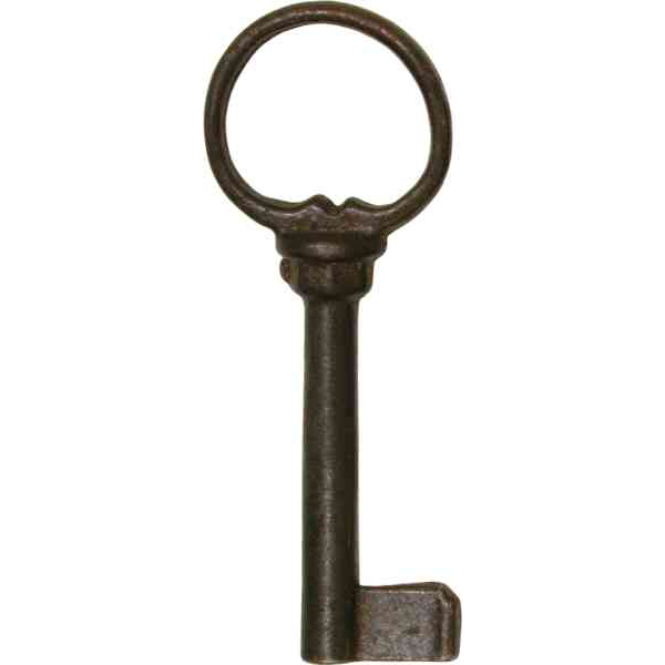 Schlüssel für alte Kommodenschlösser, Eisen gerostet und gewachst, antik,  alt, Schlüsselrohling, antike Schrankschlüssel für Antiquitäten 2110