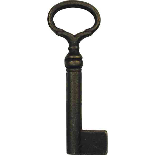 Schlüssel noch originalem Modell, Eisen blank, alte Schlüssel antike