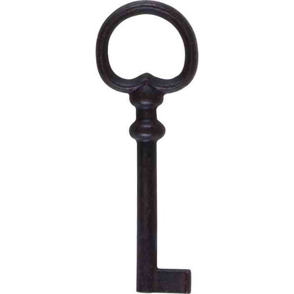 Schlüssel nach Originalmodell, Eisen gerostet und gewachst, alte Schlüssel antike