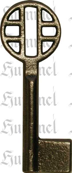 Schlüssel alt, nachgefertigt nach altem Muster, Eisen blank, alte Schlüssel  antike 2121/70