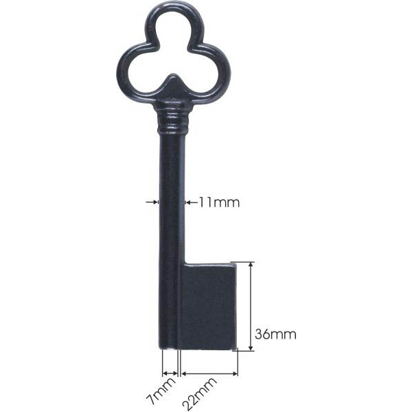 Schlüssel für Truhenschloss, Schlüsselrohling für Truhenschlösser