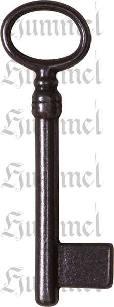Schlüssel antik, alt, Vollschlüssel 85mm, Eisen blank