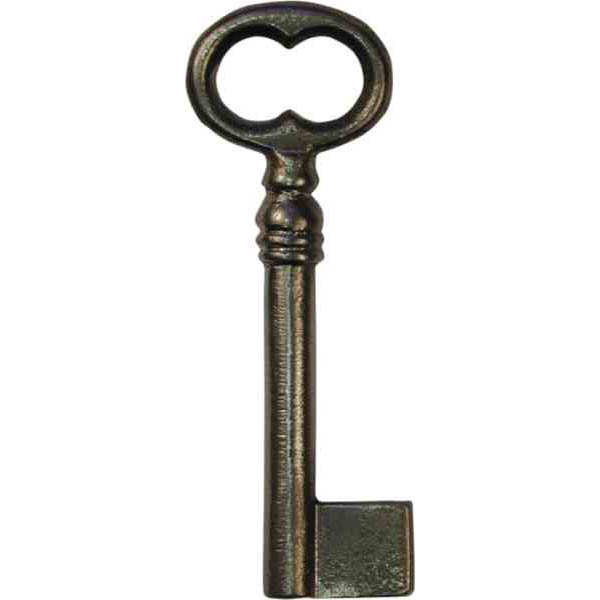 Schlüssel nachgegossen nach schönem alten Modell, Eisen blank, alte  Schlüssel antike