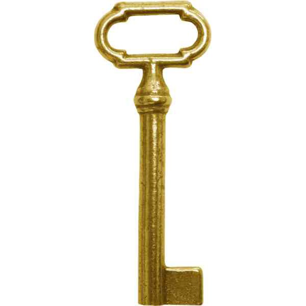 Schlüssel, Messing poliert unlackiert, antike Form
