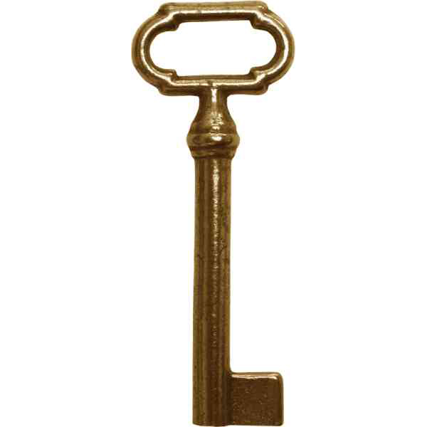 Antiker alter Schlüssel, Messing patiniert, alte Optik