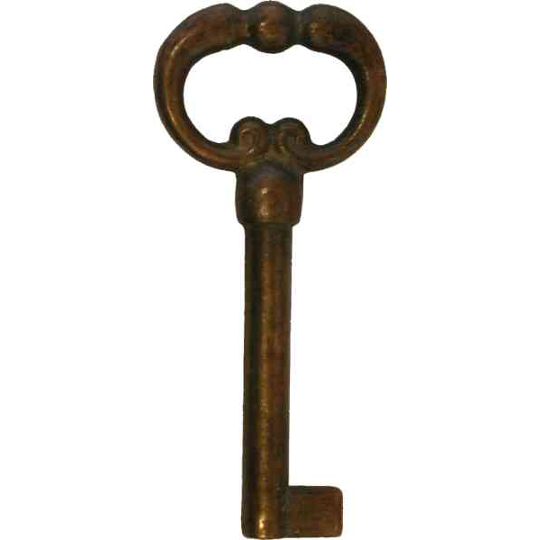 Schlüssel, Messing antik patiniert, Eurobart