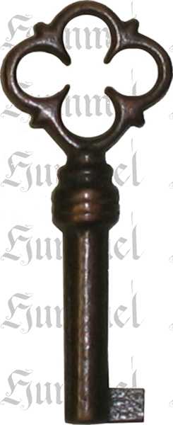 Schlüssel antik, mini, bronciert und patiniert