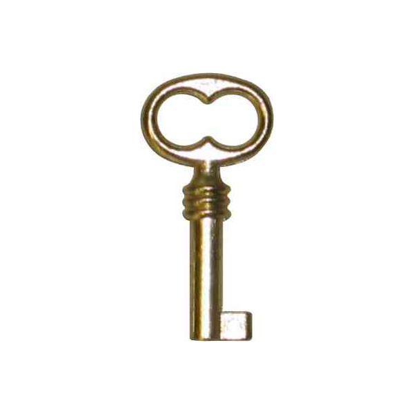 Schlüssel, hellvermessingt, für kleine Schlösser
