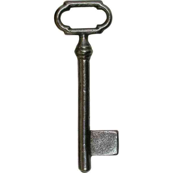 Schlüssel, Eisen blank, altes, antikes Modell