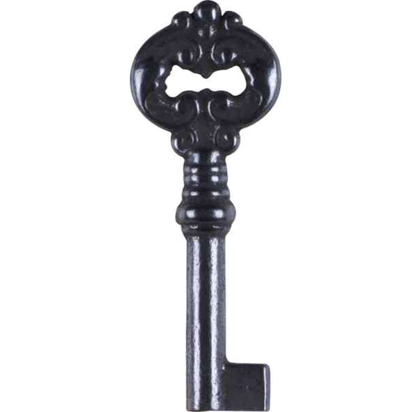 Schlüssel, Eisen blank, nach einem Modell aus der Gründerzeit nachgegossen