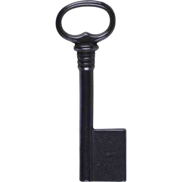 Schlüssel für Truhenschloss, Schlüsselrohling, Eisen blank