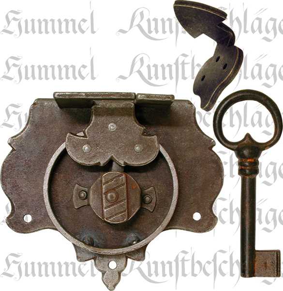 Antik Dekoration Schlüsselbund antike Truhe Mittelalter Schlüssel Tor 
