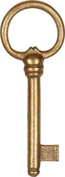 Schlüssel antik, altvermessingt zu Schlösser 3331/…