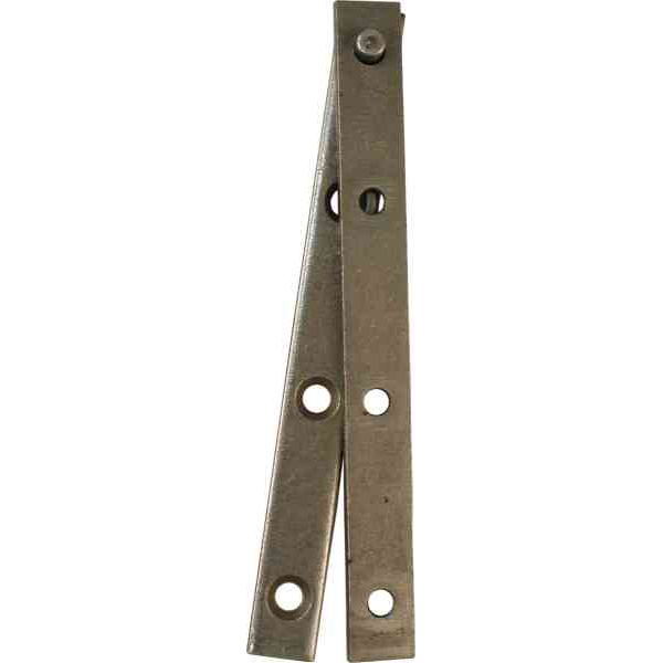 Zapfenband 100mm für oben+unten, für 1 Schranktüre komplett, Eisen blank