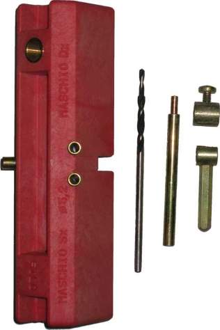 Bohrlehre für Einbohrband, Ø 16mm, für stumpf angeschlagene Türen