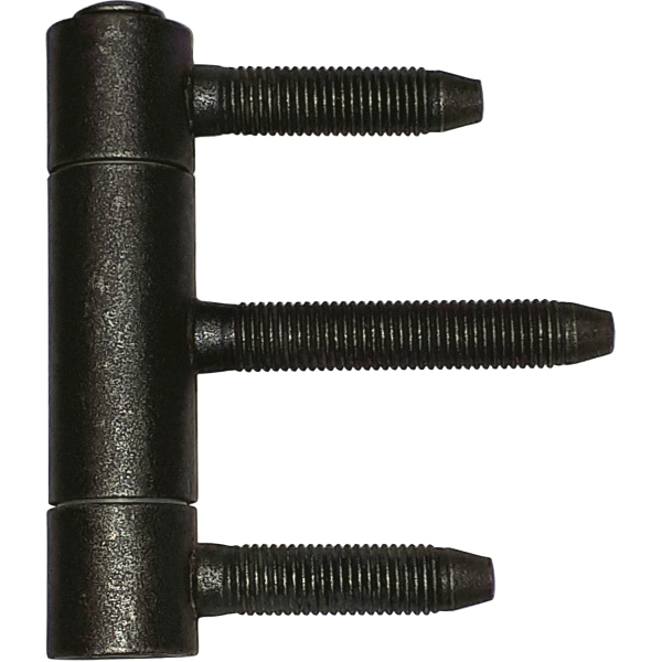 Einbohrband Eisen geglüht, matt klar lackiert, 3 teilig, für alte Haustüren