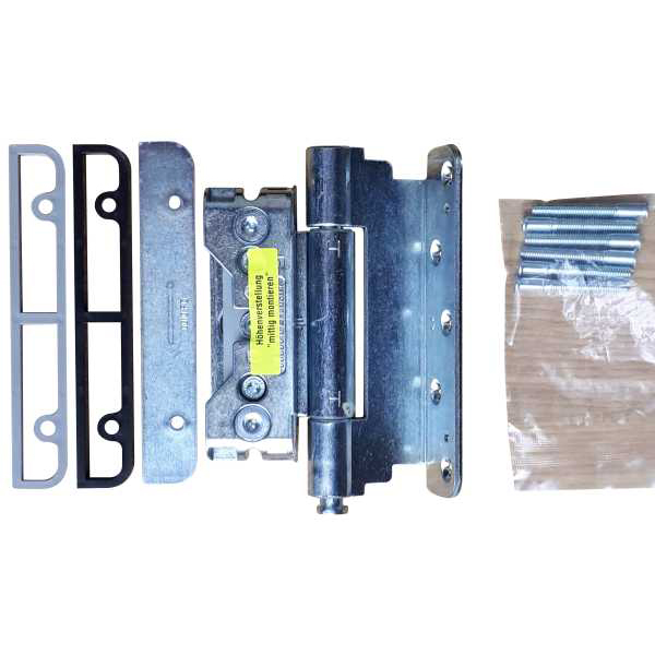 Haustürband mit 3D Komfort-Exzenter-Verstellung für Holzhaustüren in topzinkt, Satz mit 3 Bändern