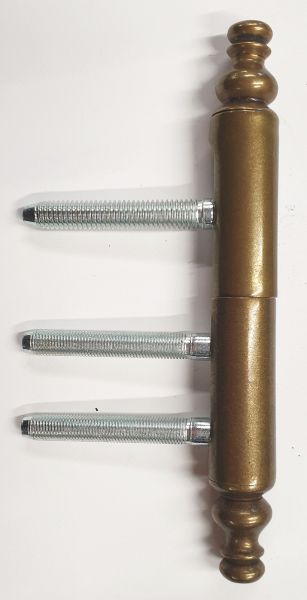 Einbohrband Messing patiniert, 2 teilig, für gefälzte Zimmertüren, für Bandtaschen, Simonswerk V 3400 WF + V 0020-2