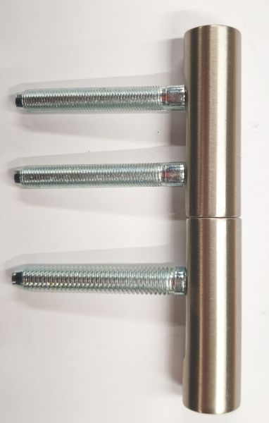 Einbohrband matt vernickelt, 2 teilig, für gefälzte Zimmertüren, für Bandtaschen, Simonswerk V 3400 WF + V 0020-2