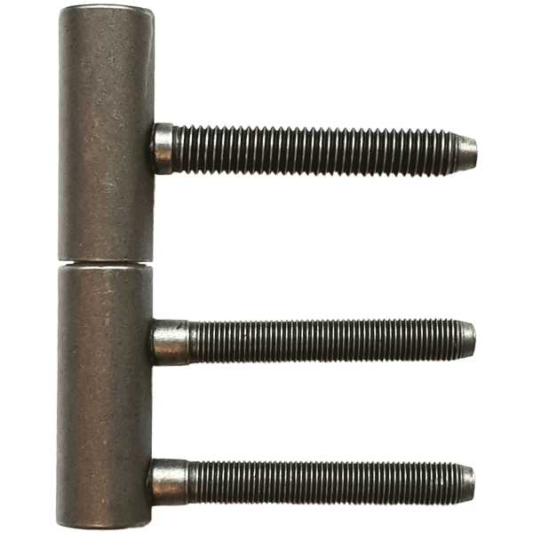 Einbohrband Eisen altgrau, 2 teilig, für gefälzte Zimmertüren, für Bandtaschen, Simonswerk V 3400 WF + V 0020-2