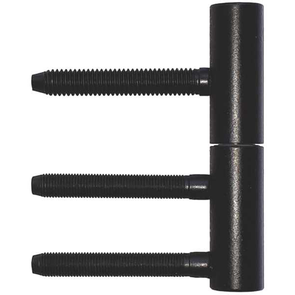 Einbohrband Eisen schwarz, 2 teilig, für gefälzte Zimmertüren, für Bandtaschen, Simonswerk V 3400 WF + V 0020-2
