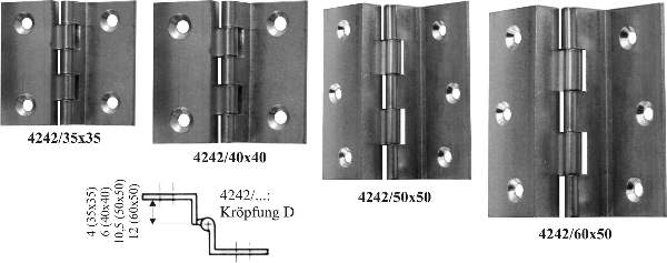 Band Messing, Kröpfung D, für alte und neue Möbeltüren, Restposten. Einzelstück, nur noch 1 Stück verfügbar. Bild 3