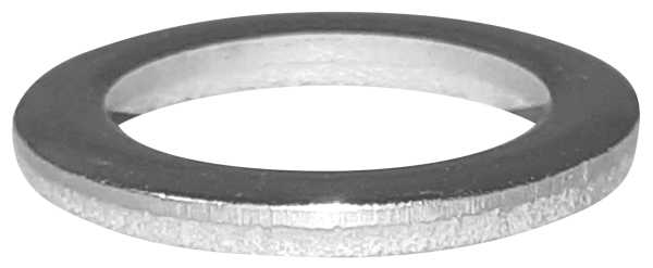 Ring, Fischbandring, Bandring, Fitschenring Eisen blank, 11,2mm Innendurchmesser, Einzeln, 1 Stück Bild 2