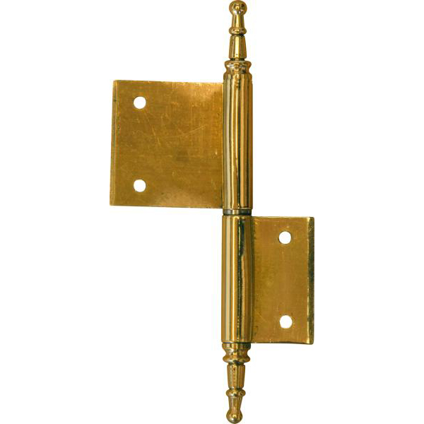 Fischband, alte antike Fitsche, rechts Messing poliert unlackiert