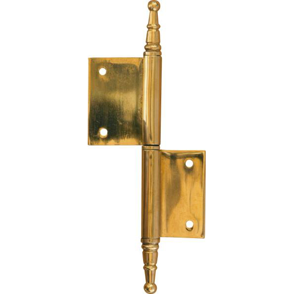 Fischband, alte antike Fitsche, rechts Messing poliert unlackiert