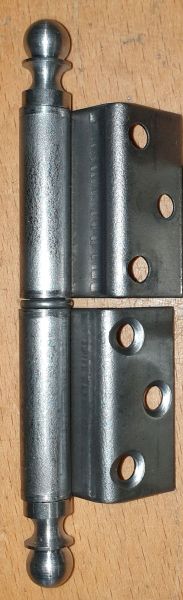 Möbelband antik, alt, links, Eisen blank, gekröpftes Band für Möbel