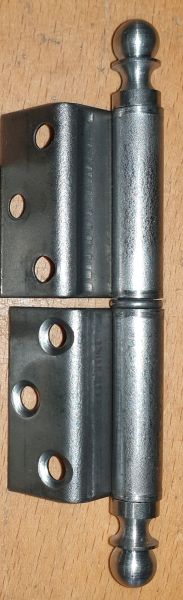 Möbelbänder antike, rechts, Eisen blank, gekröpftes Band für Möbel