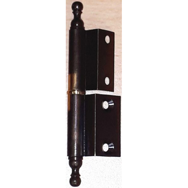 Möbelbänder alte, antike, links, Messing patiniert, gekröpftes altdeutsches Möbelband Bild 2