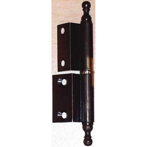 Möbelbänder antike, rechts, Messing patiniert, gekröpftes altdeutsches Stilband Bild 2