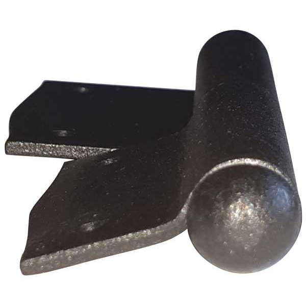 Fischband für Fenster, Fensterfitsche, rechts, Eisen verzinkt und matt schwarz lackiert Bild 2