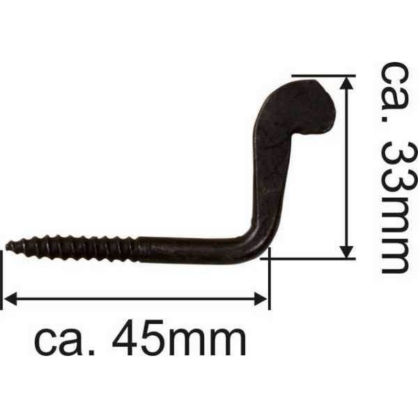 Wiener Vorreiber antik, Vorreiber Verschluss alt, Eisen gerostet und gewachst. Bild 3