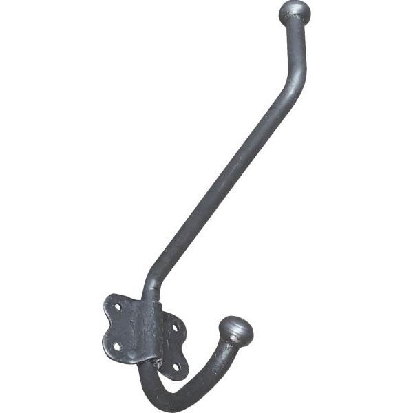 Garderobenhaken starr aus Eisen, schöner Retro Kleiderhaken antik, wunderbarer Wandhaken Landhaus