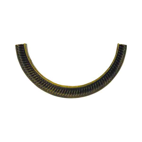Säulenoberteil, Messing patiniert, Innen: 23mm, Außen: 37mm, Kapitell Messing antike Bild 2