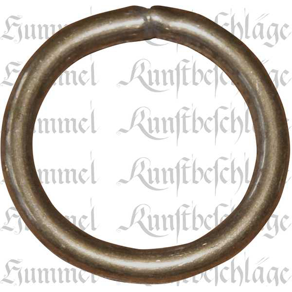 Vorhangring alt, 33mm, Messing antik patiniert, Vollmaterial, Innendurchmesser 25mm