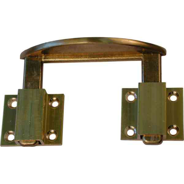 Tischplattenverbinder antik, Messing poliert unlackiert. Aus Messing gegossen.