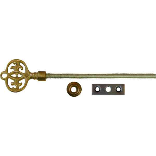 Spiegelschraube antik, Messing patiniert, z.B. für Jugendstil Spiegel schwenkbar kippbar