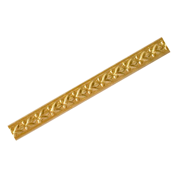 Zierband alt, Messingband, Messing brüniert, 1m, Massiv gewalzt