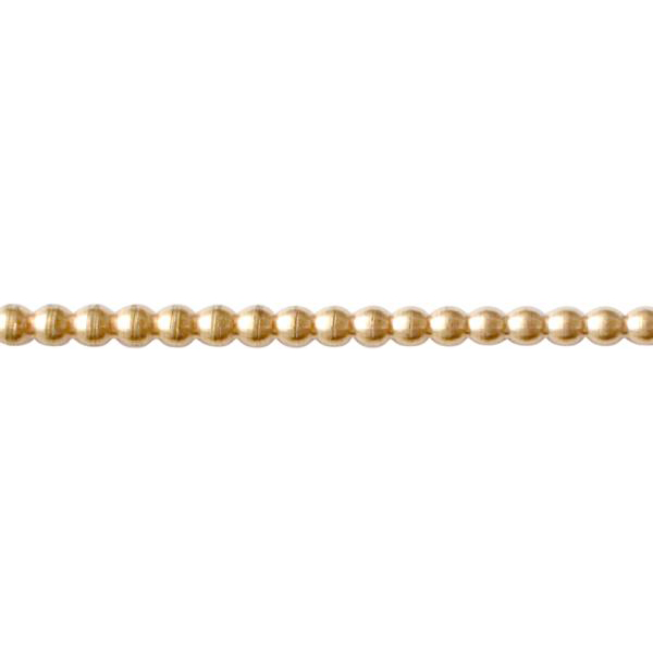 Zierband antik, Perlband altes Messingband aus Messing roh, 1m, Zierbeschläge antik für Möbel