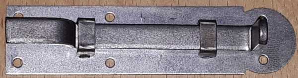 Möbelriegel antik, Riegel gekröpft 12mm, Eisen blank