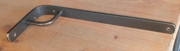Regalträger Konsole, Messing patiniert, 250mm, Metallkonsole antik, alt. Regalhalter Messing massiv, sehr stabil.