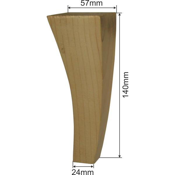 Holzfuß antik, Möbelfuß antik, Kiefer, Möbelfuss aus Holz Bild 3