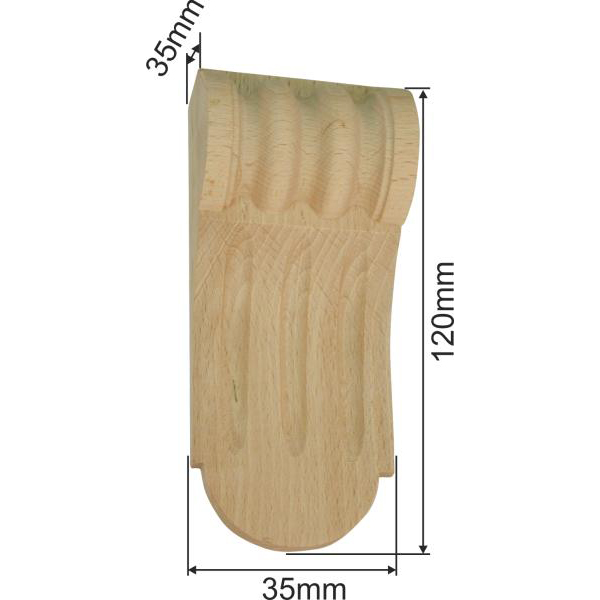 Holzapplikation antik, Fichte. Kapitell Holz, Holzzierteil antik, Holzkapitell, Kapitelle Holz Bild 3
