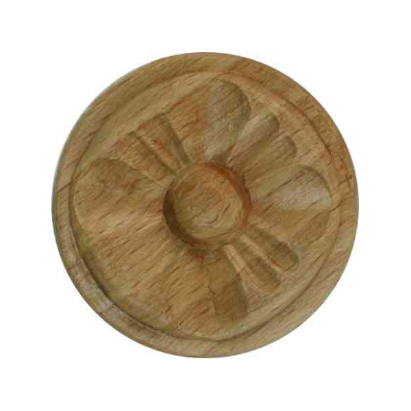 Holzscheibe, Buche, Pressholz, Ø 40mm, Holzzierteile antike